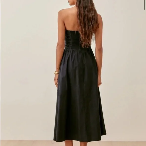 Reformation Lissa Dress in Black *NEW* - Picture 3 of 6